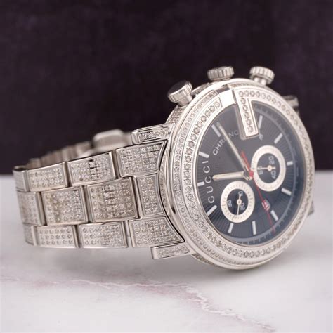 gucci chrono 101m|gucci 101m chrono diamonds.